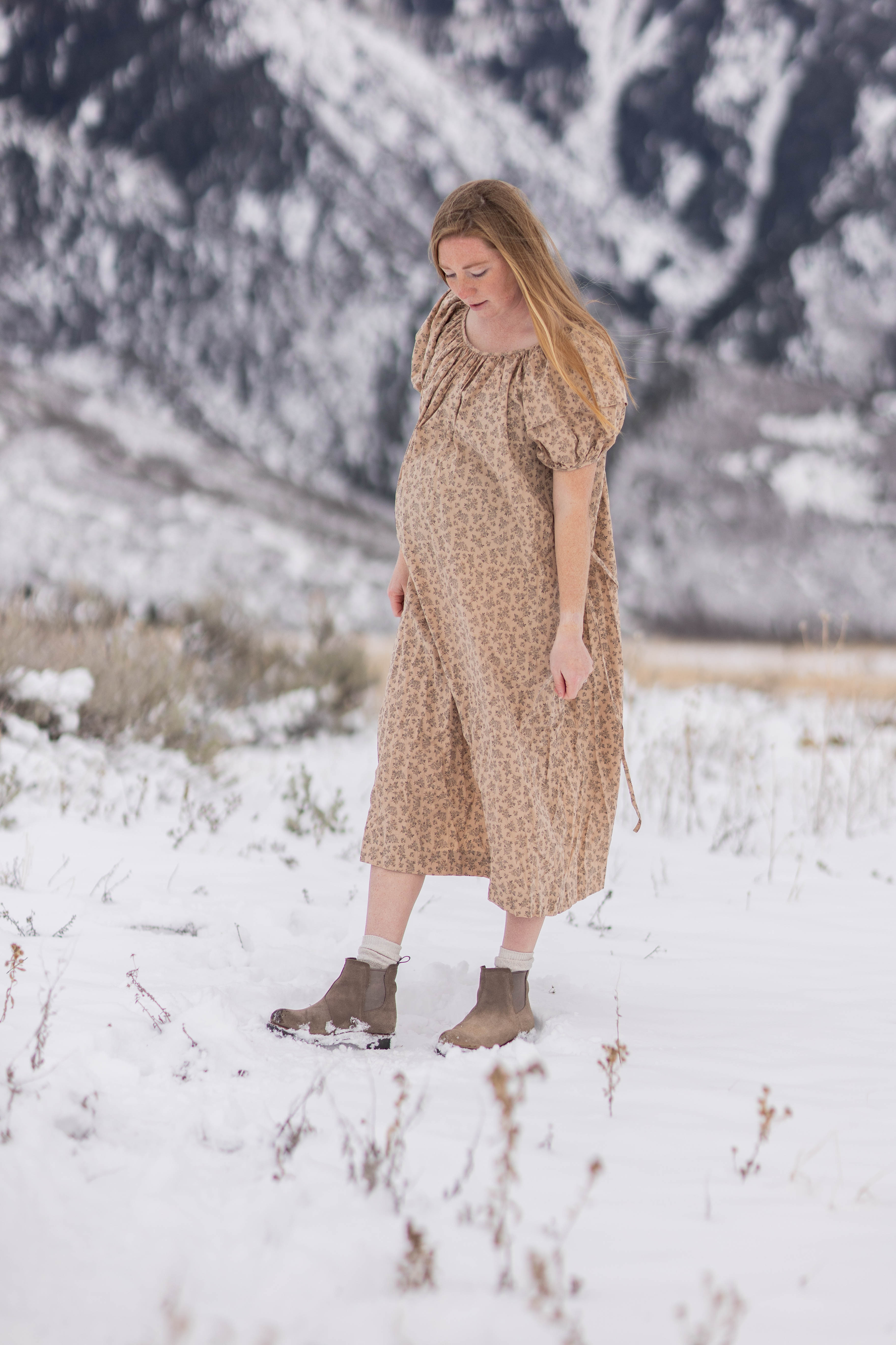 Dawn dress--tan